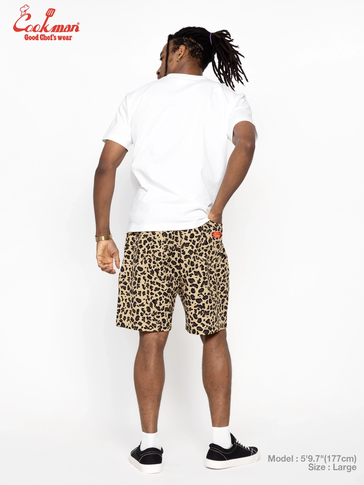�����եѥ�� Chef Pants Short  LightLeopard Beige