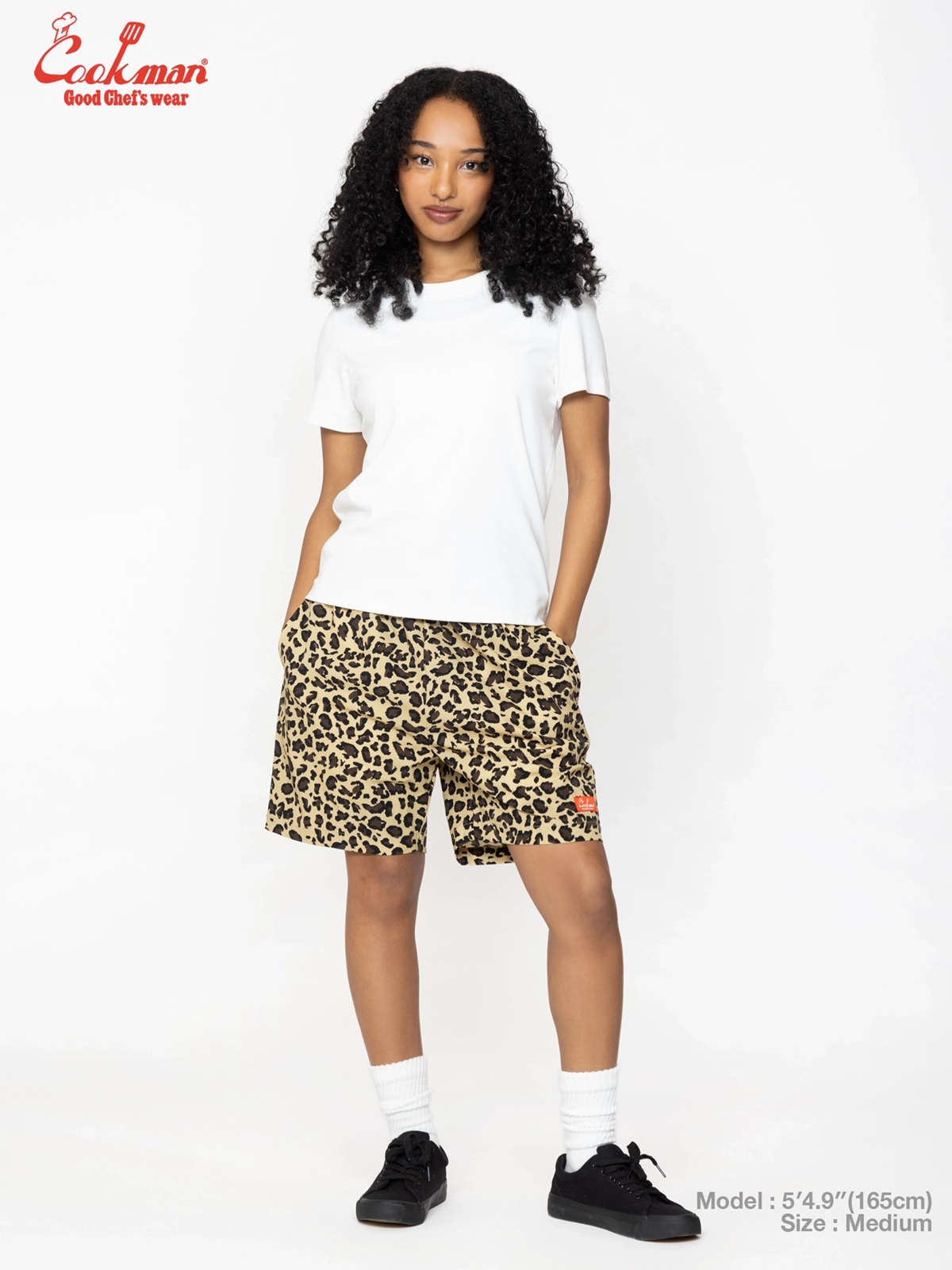 �����եѥ�� Chef Pants Short  LightLeopard Beige