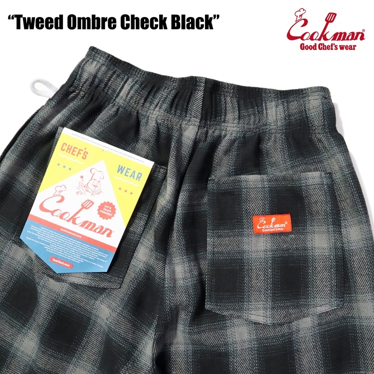 �����եѥ�� Chef Pants Tweed Ombre Check Black