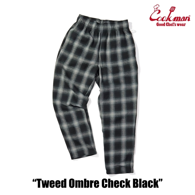 �����եѥ�� Chef Pants Tweed Ombre Check Black