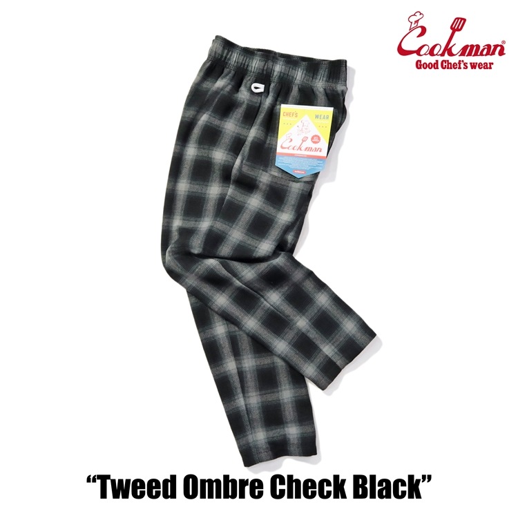 �����եѥ�� Chef Pants Tweed Ombre Check Black