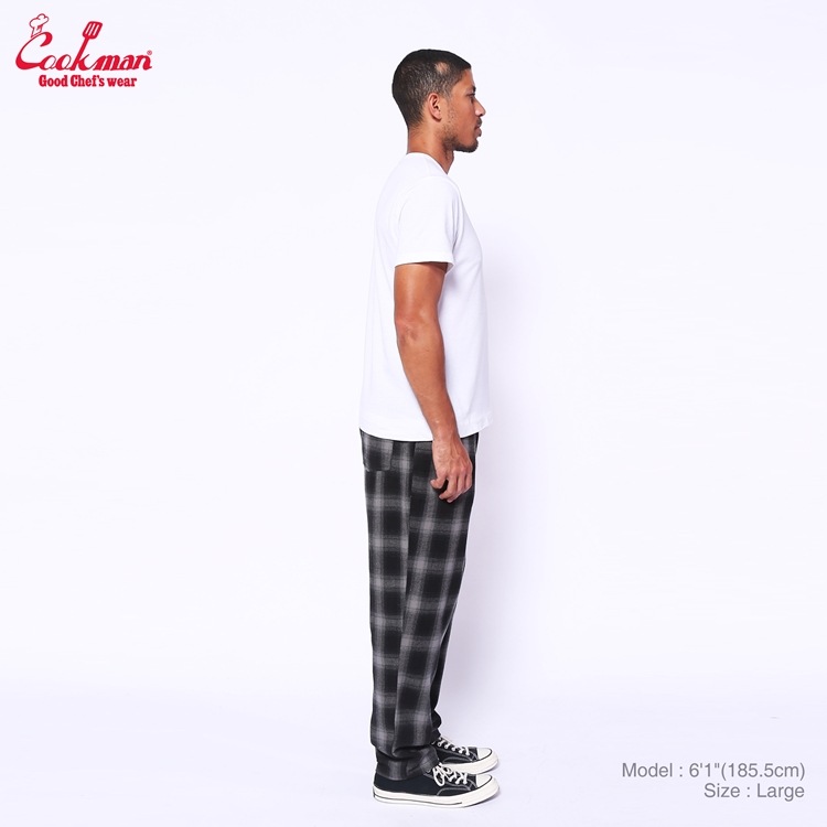 �����եѥ�� Chef Pants Tweed Ombre Check Black