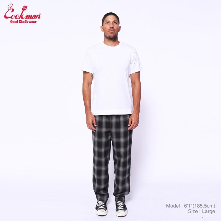 �����եѥ�� Chef Pants Tweed Ombre Check Black