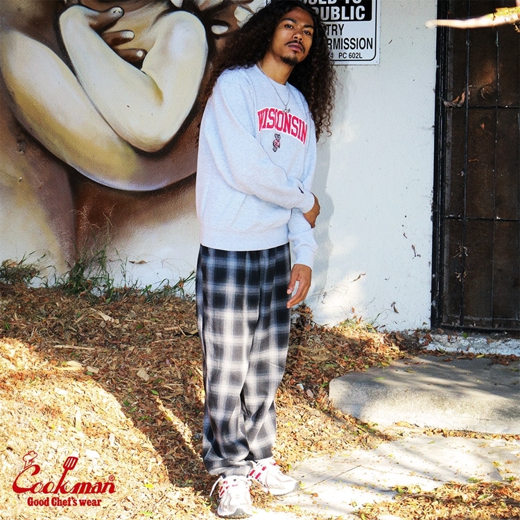 �����եѥ�� Chef Pants Tweed Ombre Check Black