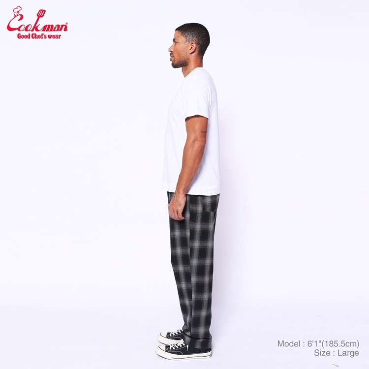 �����եѥ�� Chef Pants Tweed Ombre Check Black
