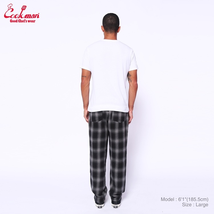 �����եѥ�� Chef Pants Tweed Ombre Check Black