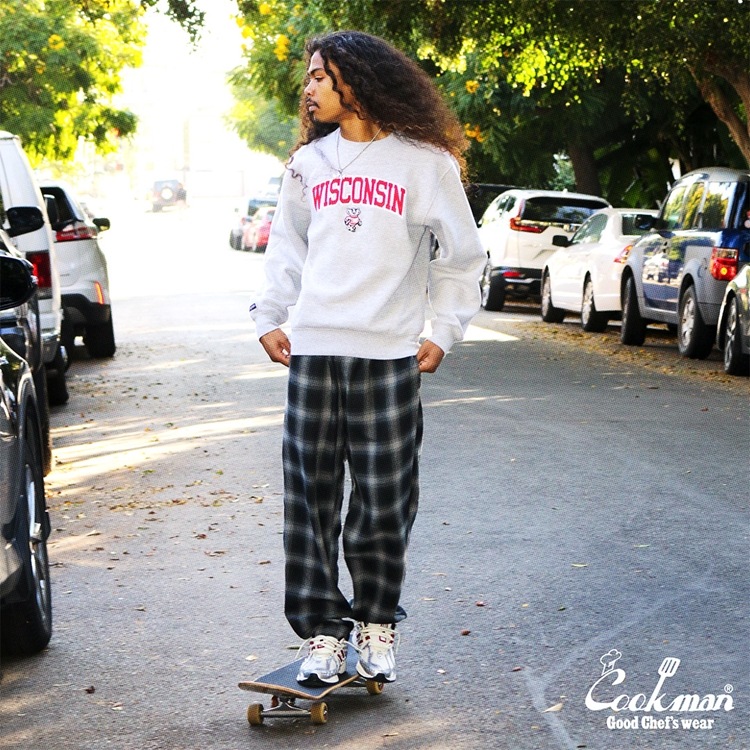 �����եѥ�� Chef Pants Tweed Ombre Check Black