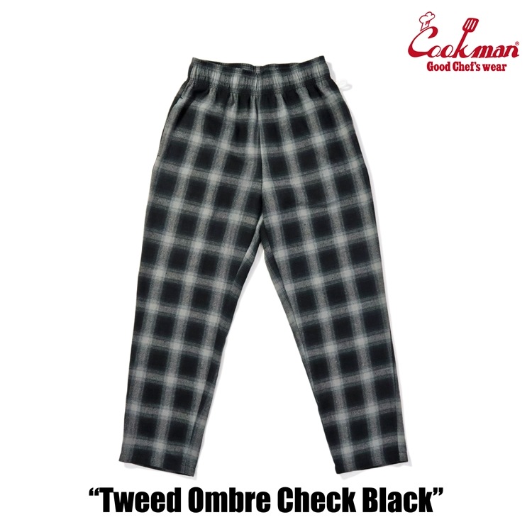 �����եѥ�� Chef Pants Tweed Ombre Check Black