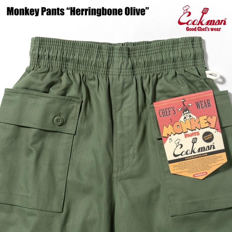 ��󥭡��ѥ�� Monkey Pants Herringbone Olive