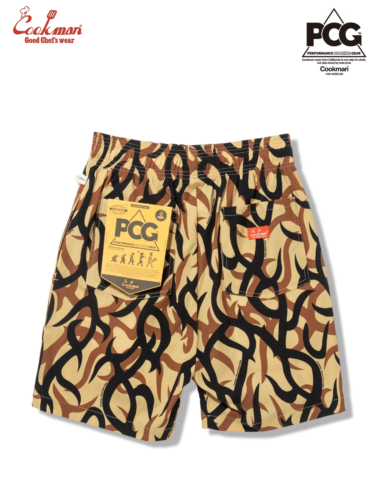 �����եѥ�� Chef Pants Short  Light Tribal Camo Beige