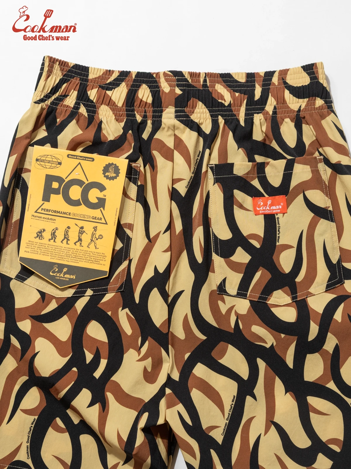 �����եѥ�� Chef Pants Short  Light Tribal Camo Beige