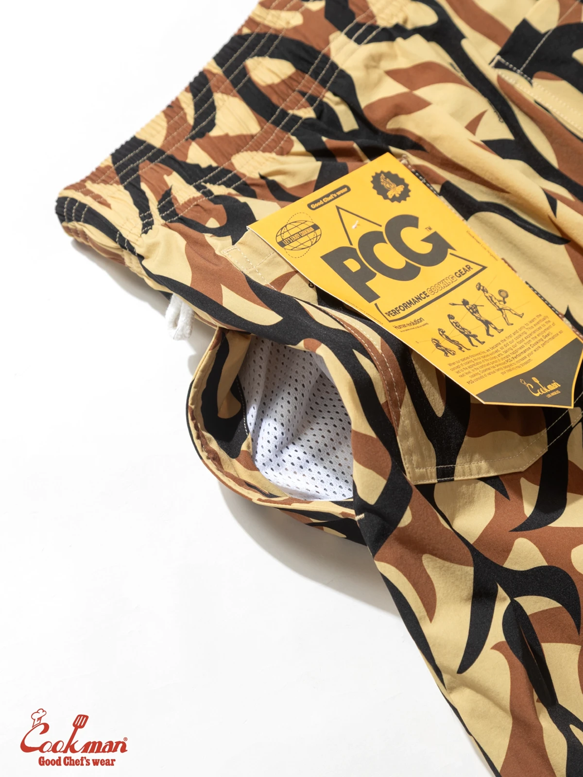 �����եѥ�� Chef Pants Short  Light Tribal Camo Beige