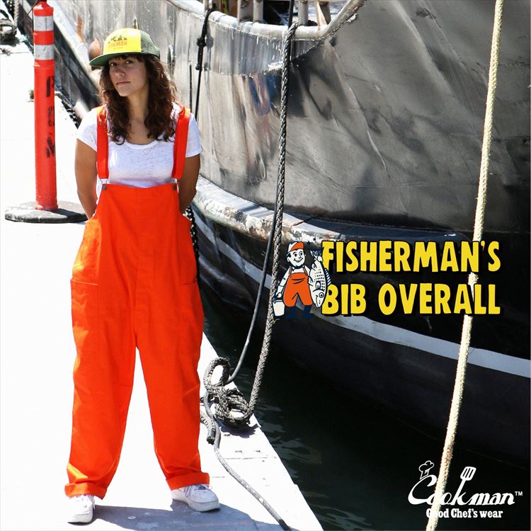 С Fisherman's Bib Overall Orange