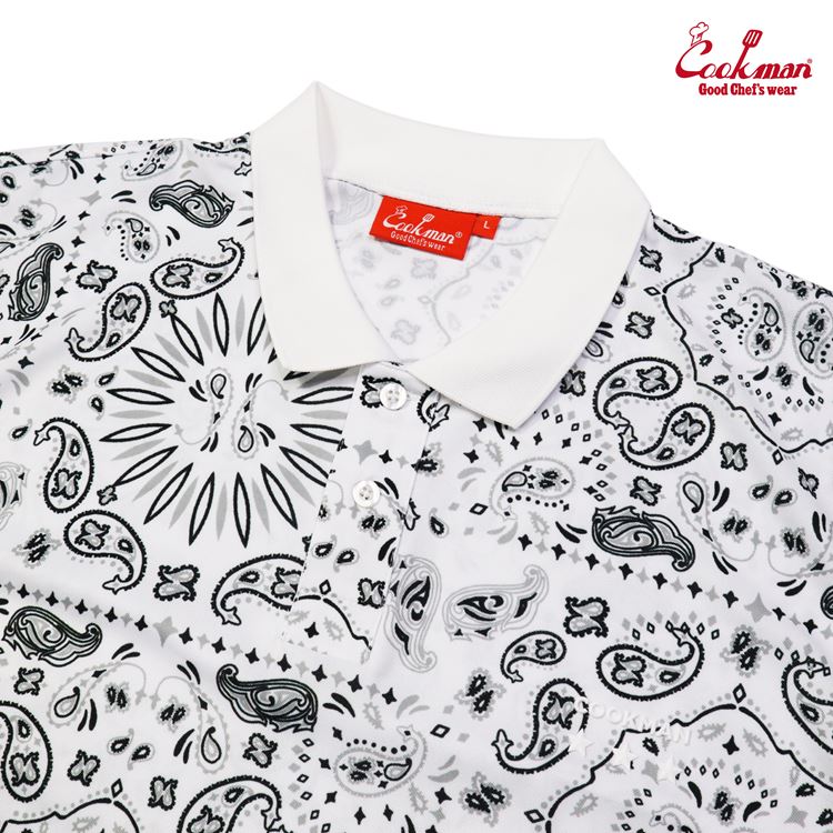 ݥ Polo Shirts Paisley White