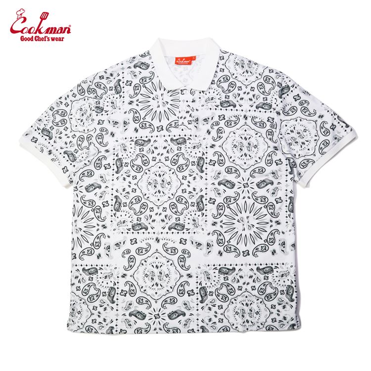 ݥ Polo Shirts Paisley White