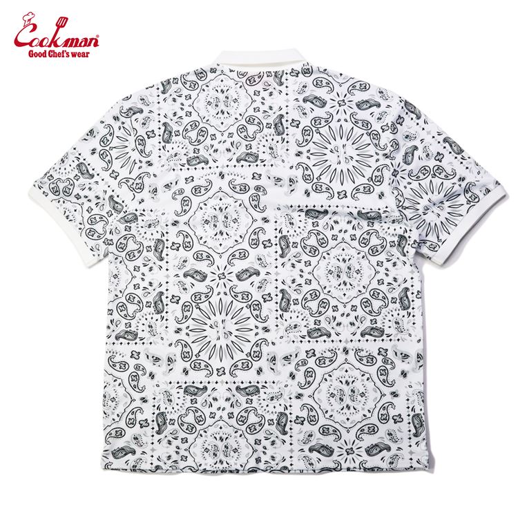 ݥ Polo Shirts Paisley White