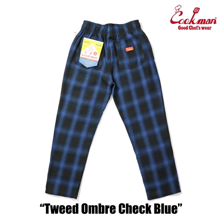 �����եѥ�� Chef Pants Tweed Ombre Check Blue