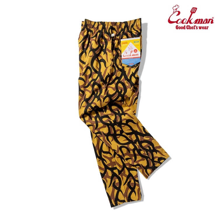 �����եѥ�� Chef Pants Tribal Camo Beige Plus Size