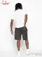 �����եѥ�� Chef Pants Short Front Pocket Herringbone Stripe Charcoal