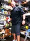 �����եѥ�� Chef Pants Short Front Pocket Herringbone Stripe Charcoal