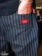 �����եѥ�� Chef Pants Short Front Pocket Herringbone Stripe Charcoal