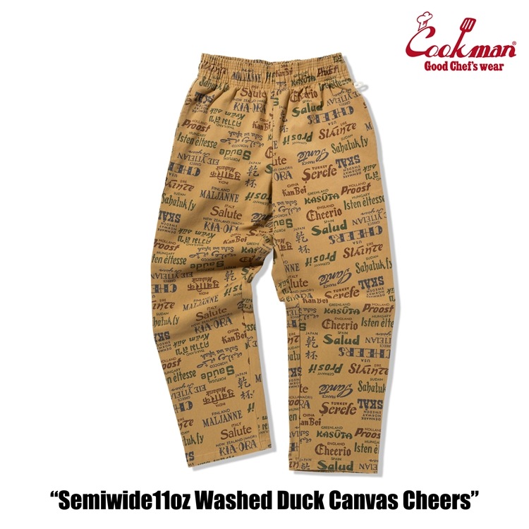 եѥ Chef Pants Semiwide Washed Duck Canvas Cheers