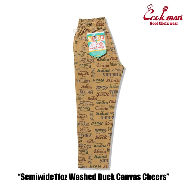 եѥ Chef Pants Semiwide Washed Duck Canvas Cheers