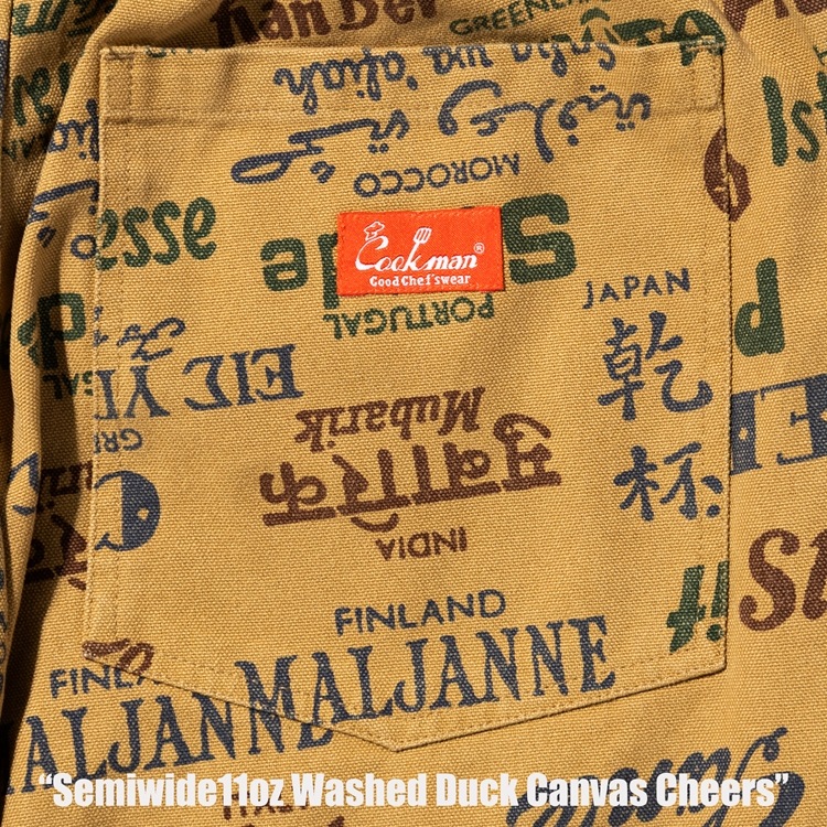 եѥ Chef Pants Semiwide Washed Duck Canvas Cheers