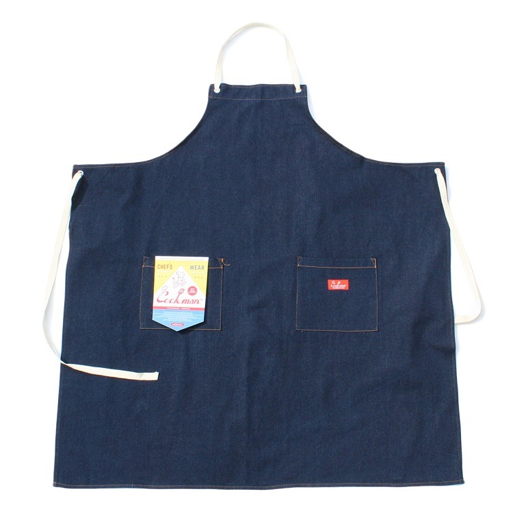 󥰥ץ Long Apron Denim Navy