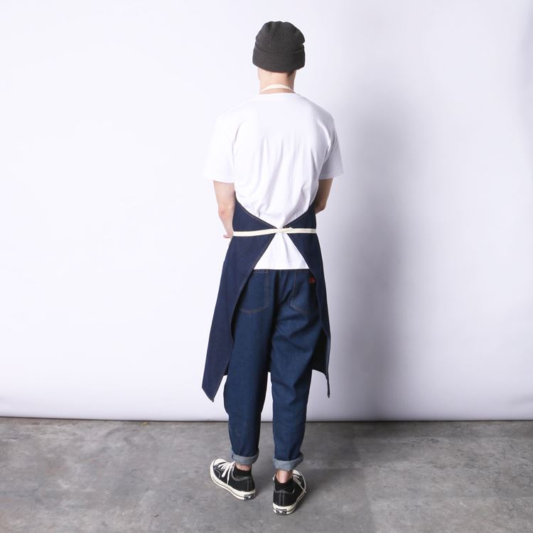 󥰥ץ Long Apron Denim Navy