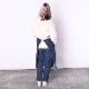 󥰥ץ Long Apron Denim Navy