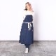 󥰥ץ Long Apron Denim Navy