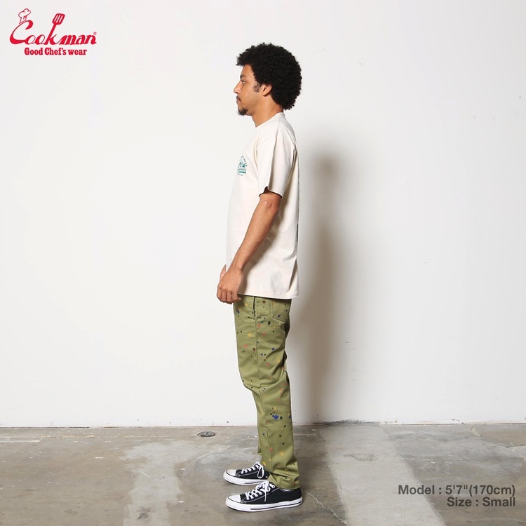 եѥ Chef Pants Sauce Splash Olive