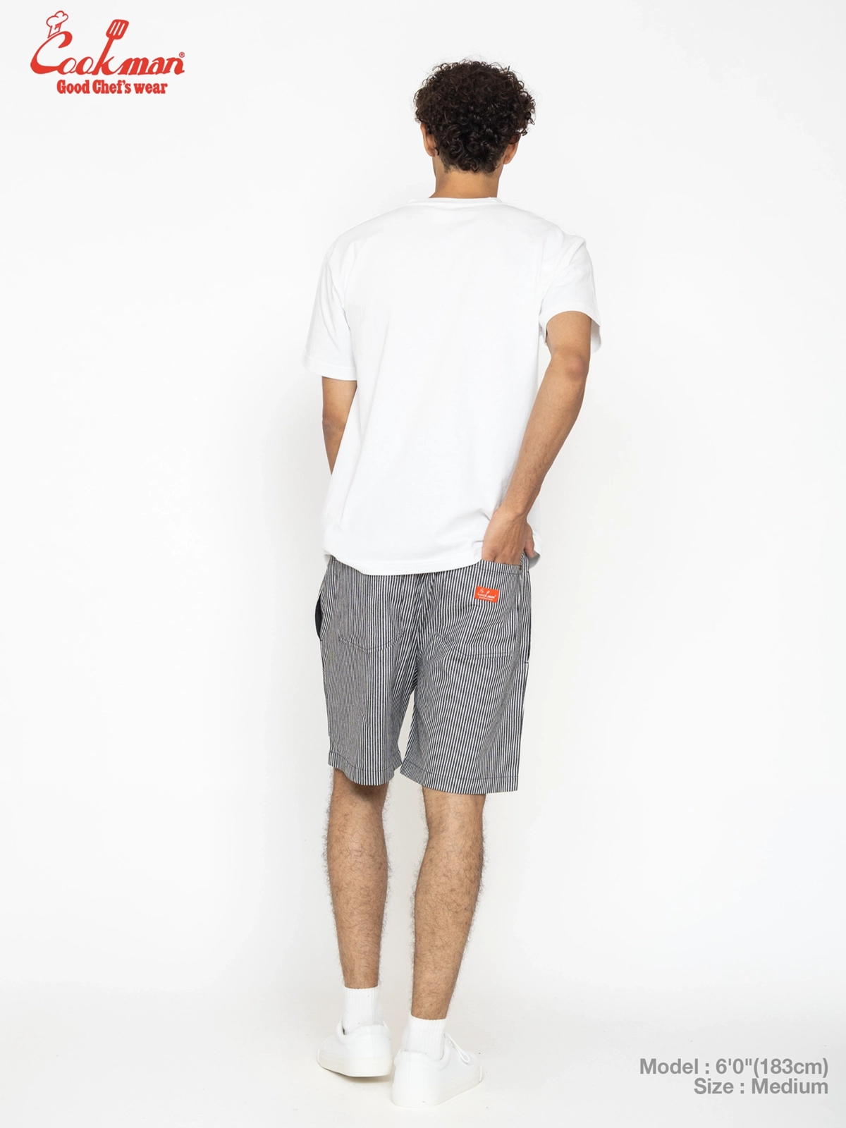 �����եѥ�� Chef Pants Short Front Pocket Hickory Black