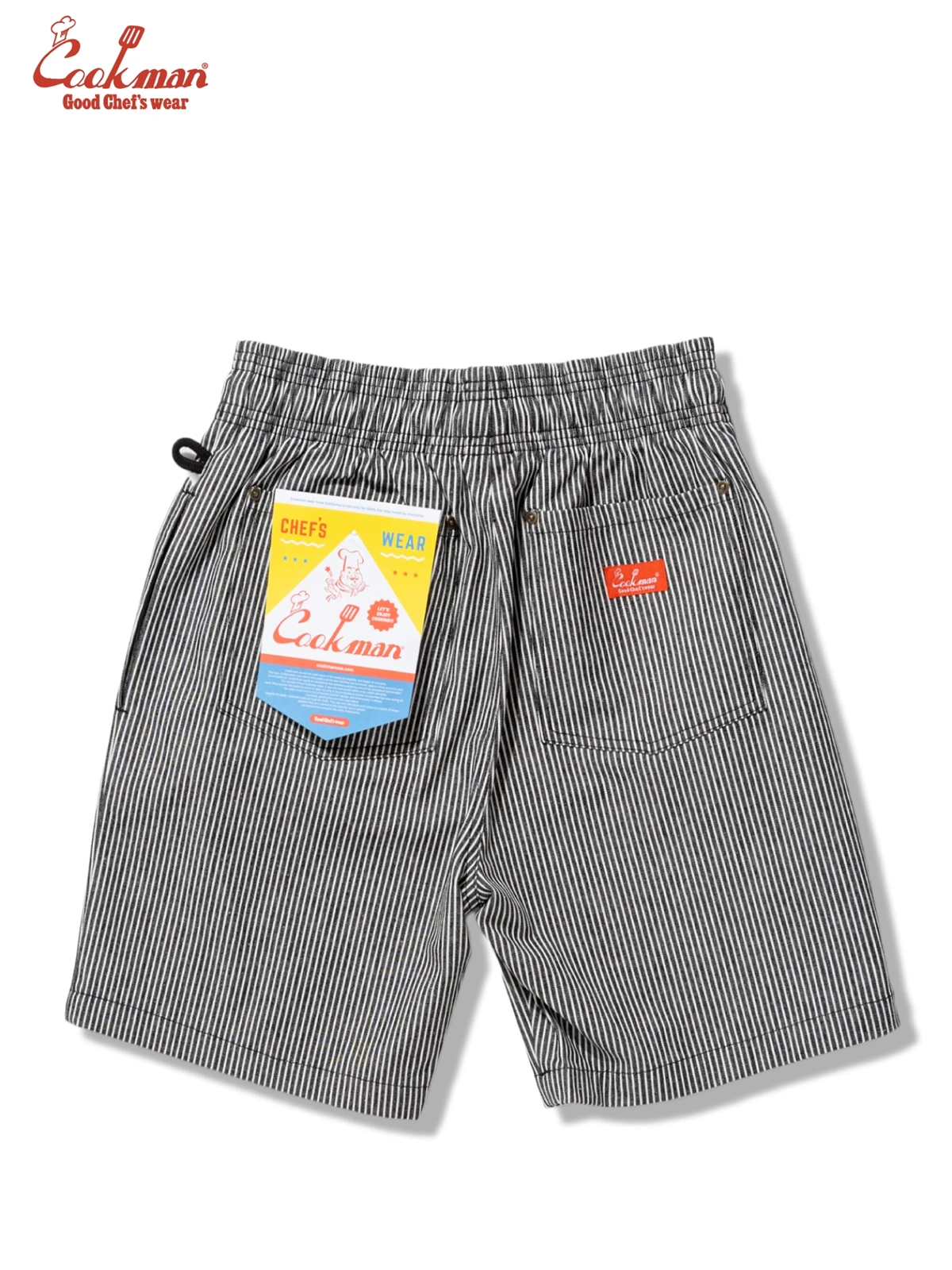 �����եѥ�� Chef Pants Short Front Pocket Hickory Black