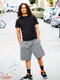 �����եѥ�� Chef Pants Short Front Pocket Hickory Black