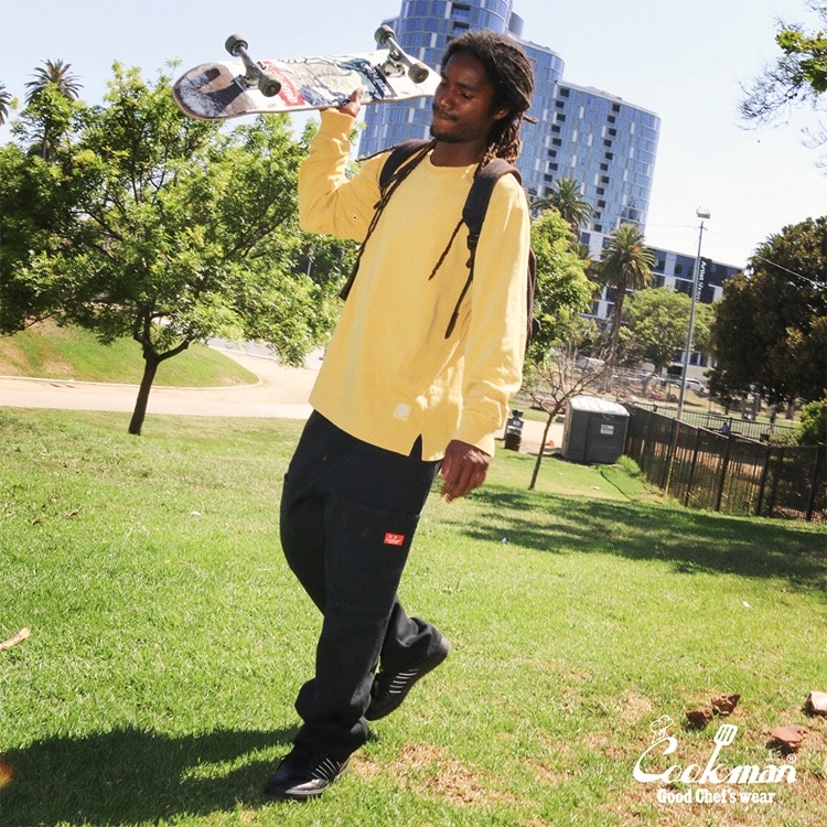 �����եѥ�� Chef Pants Semiwide Front Pocket Duck Canvas Black