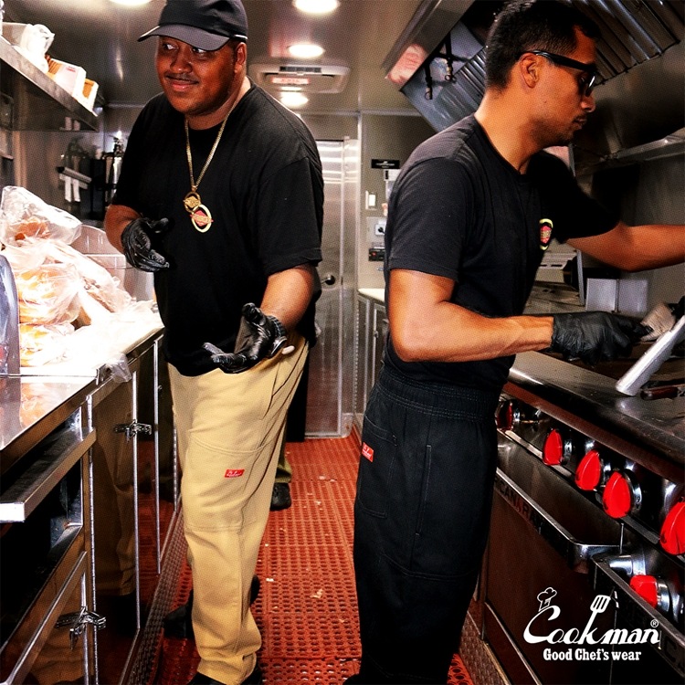 �����եѥ�� Chef Pants Semiwide Front Pocket Duck Canvas Black