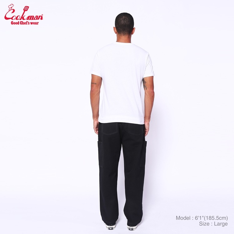 �����եѥ�� Chef Pants Semiwide Front Pocket Duck Canvas Black