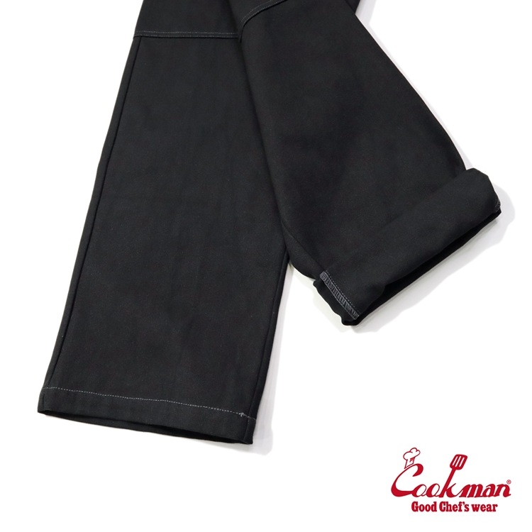 �����եѥ�� Chef Pants Semiwide Front Pocket Duck Canvas Black