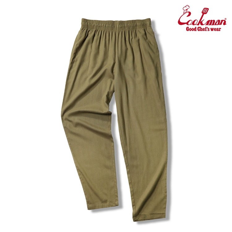 եѥ Chef Pants Linen Olive Plus Size