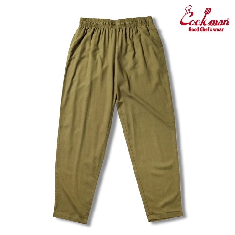եѥ Chef Pants Linen Olive Plus Size