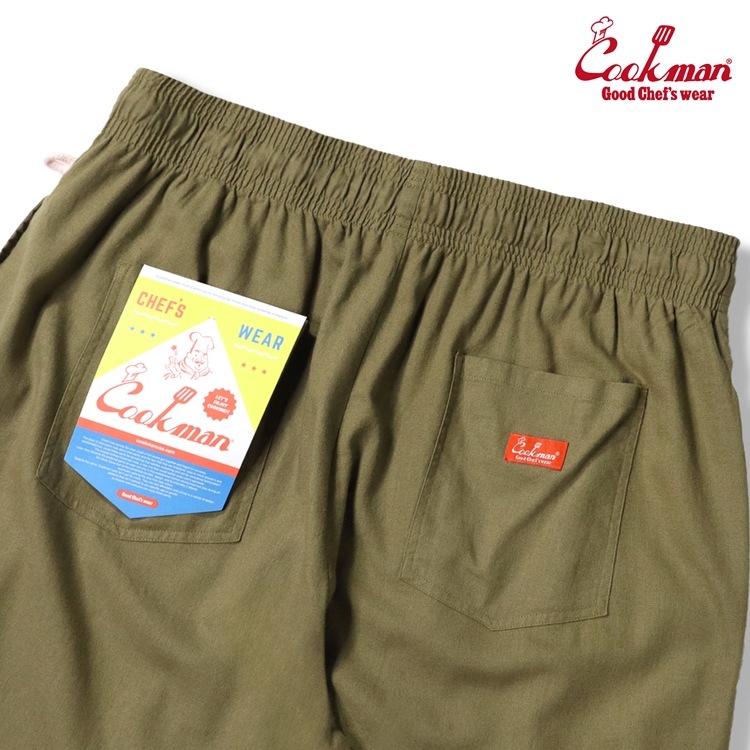 եѥ Chef Pants Linen Olive Plus Size