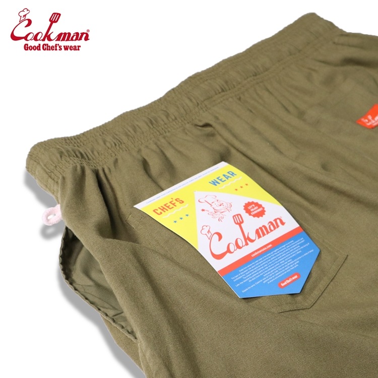 եѥ Chef Pants Linen Olive Plus Size