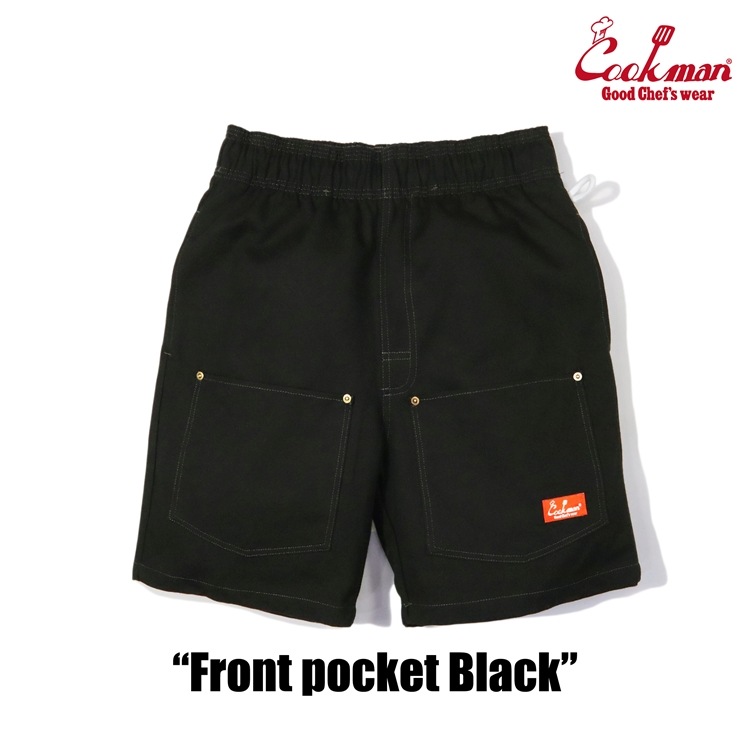�����եѥ�� Chef Pants Short Front pocket Black