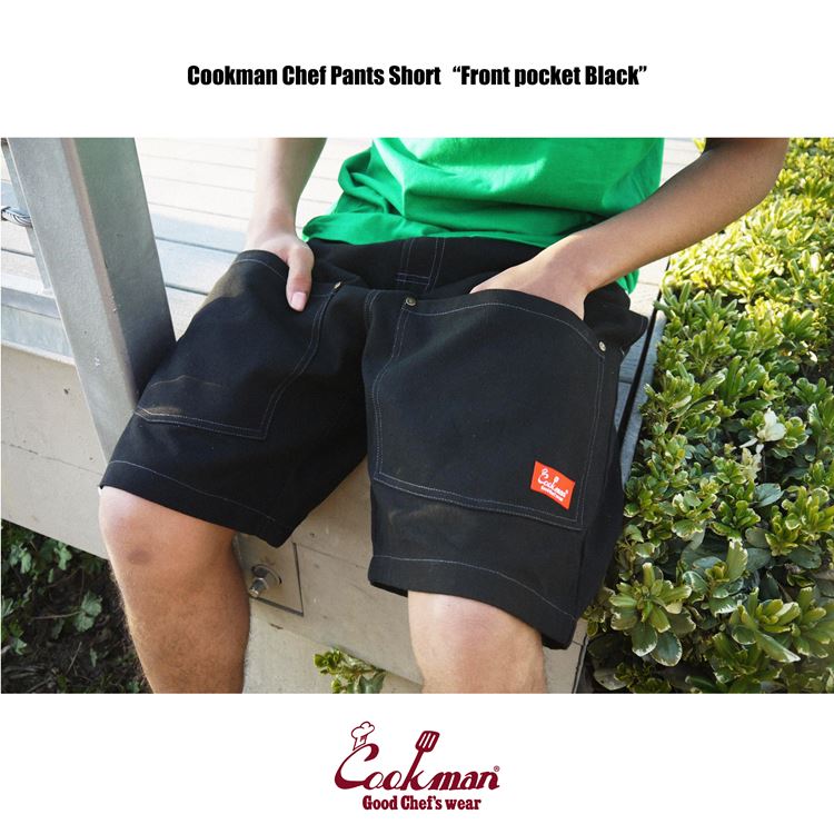 �����եѥ�� Chef Pants Short Front pocket Black