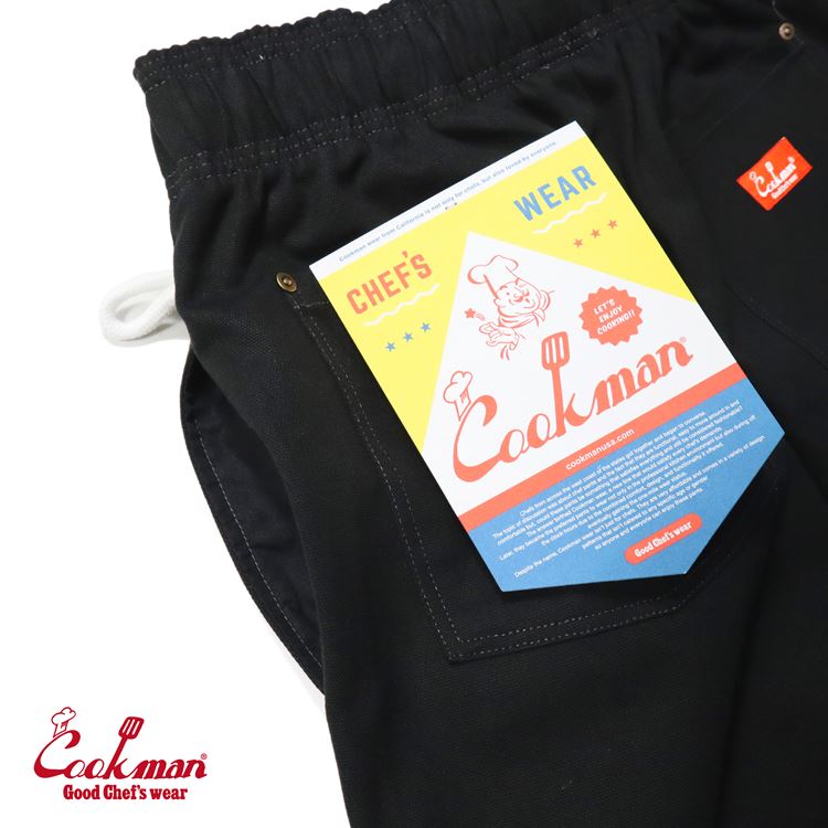 �����եѥ�� Chef Pants Short Front pocket Black
