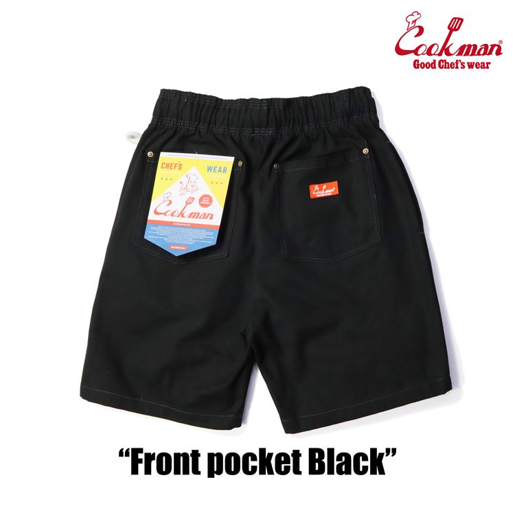 �����եѥ�� Chef Pants Short Front pocket Black
