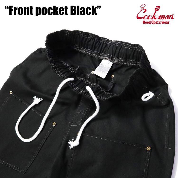 �����եѥ�� Chef Pants Short Front pocket Black