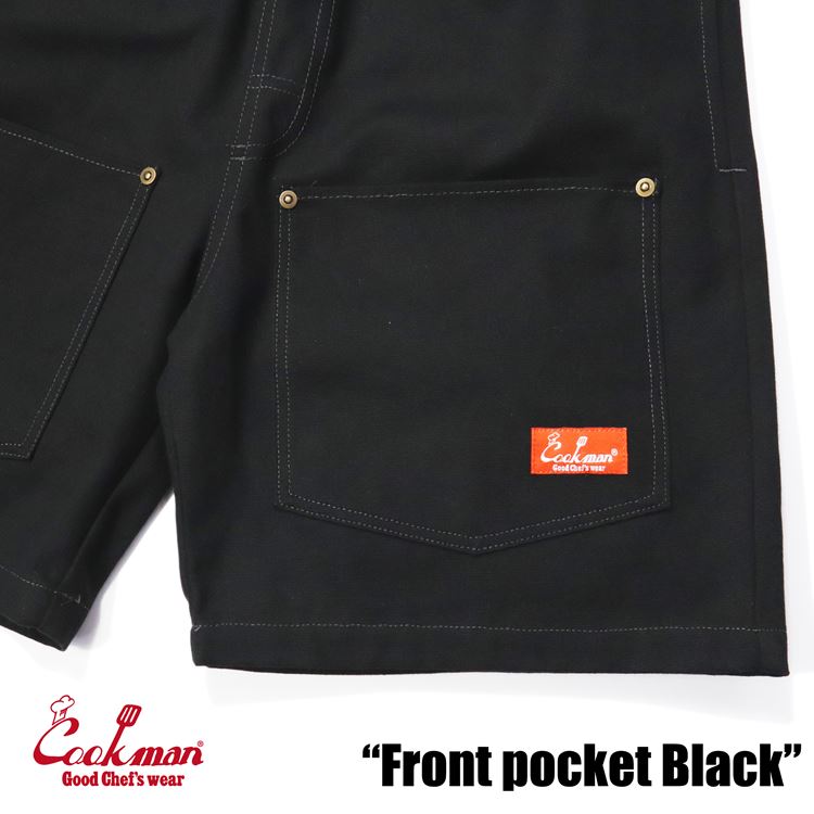 �����եѥ�� Chef Pants Short Front pocket Black